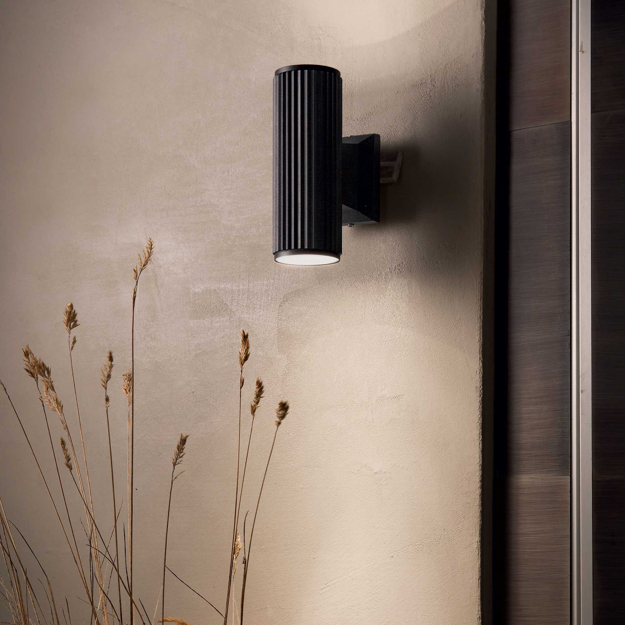 Base AP2 Up/Down Wall Light - White/ Black Finish - Image 3