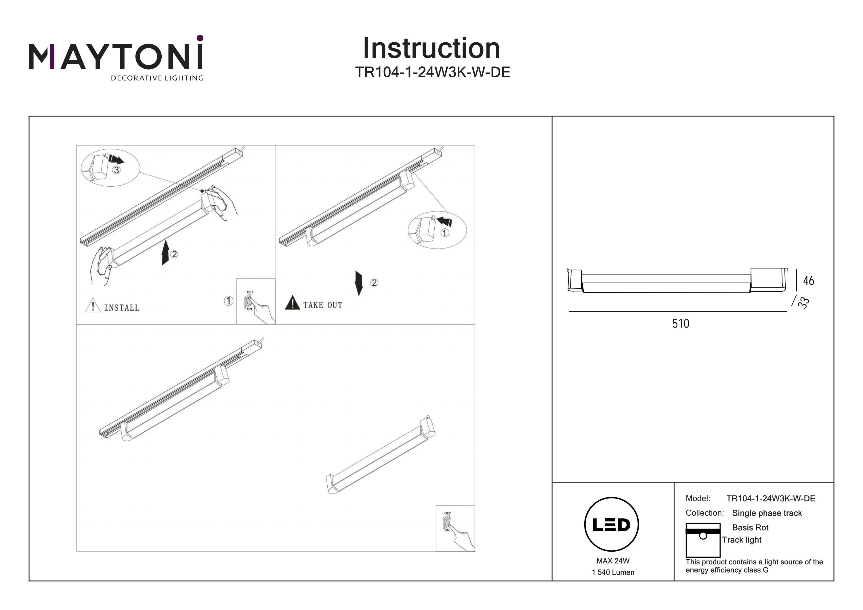 Basis Unity Rot Track Lighting -Integrated LED - Image 54