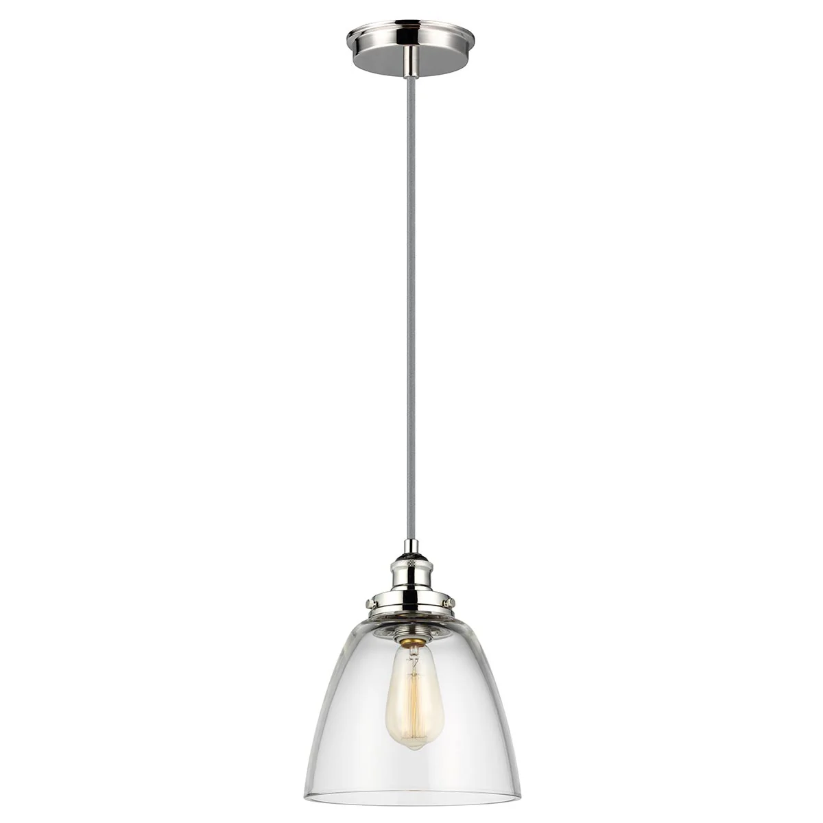 Baskin 1 Light Pendant - Various Size & Finish - Image 2
