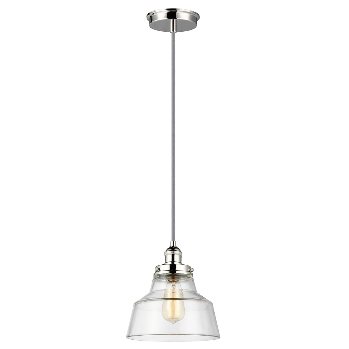 Baskin 1 Light Pendant - Various Size & Finish - Image 3