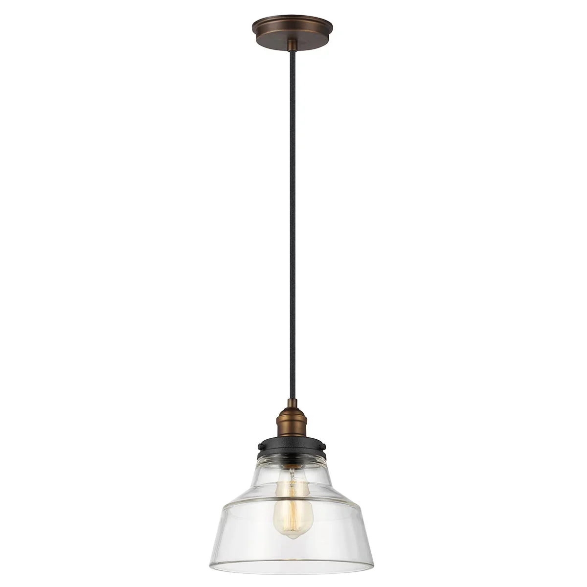 Baskin 1 Light Pendant - Various Size & Finish - Image 4