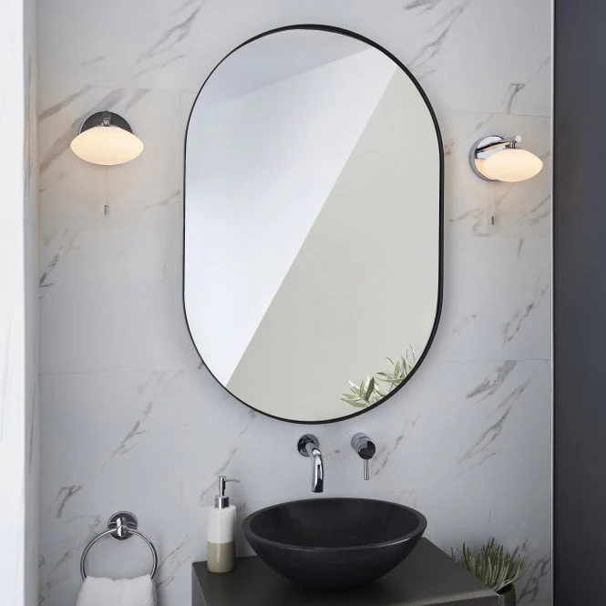 Persia Bathroom Wall Lamp IP44 - Polished Chrome/Satin Brass - Image 3