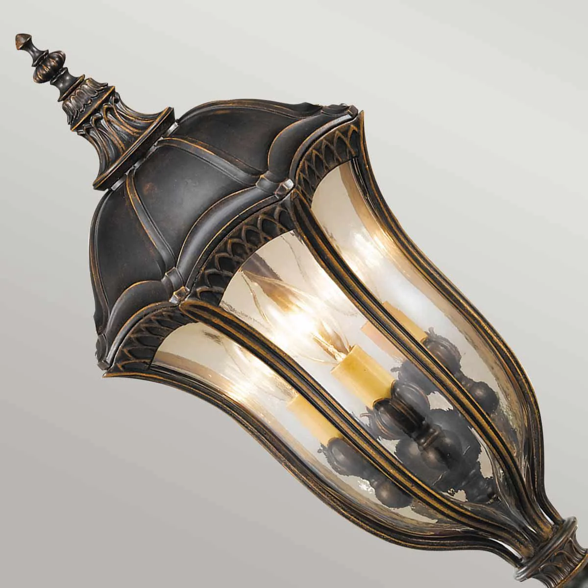 Baton Rouge 4Lt Post Light - Walnut IP44 E14 - Image 2