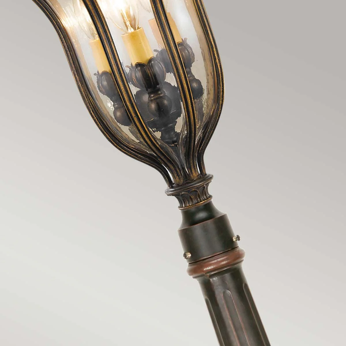 Baton Rouge 4Lt Post Light - Walnut IP44 E14 - Image 4