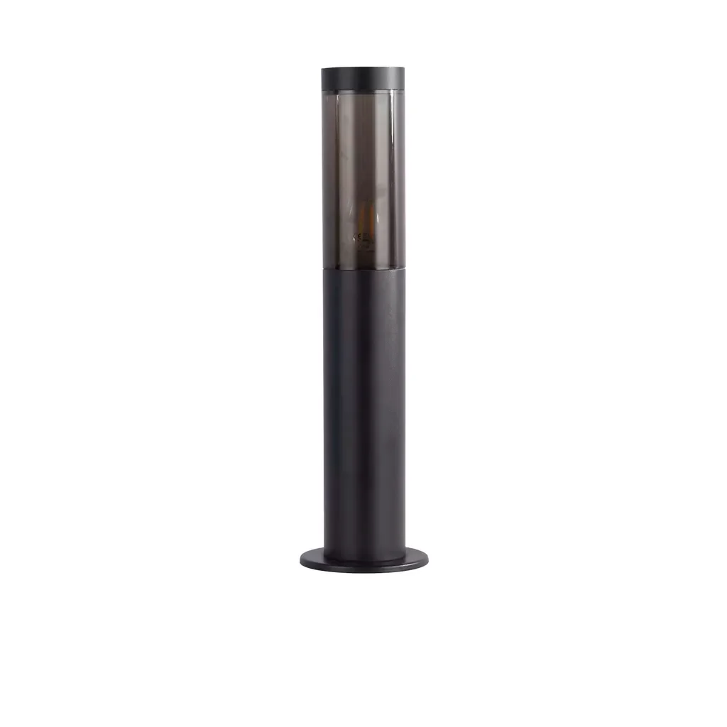 Batton Outdoor Post - Black Metal & Smoked Polycarbonate - Image 6