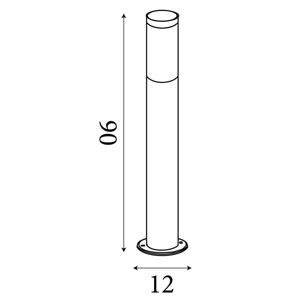 Batton Outdoor Post - Black Metal & Smoked Polycarbonate - Image 7