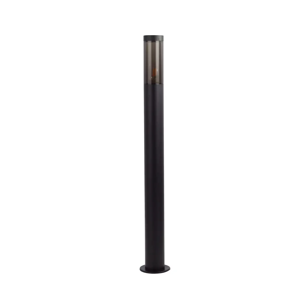 Batton Outdoor Post - Black Metal & Smoked Polycarbonate - Image 8