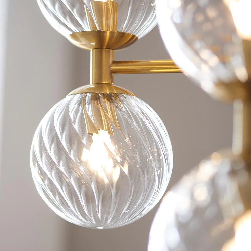 Bauer 6/12Lt Brushed Brass Pendant - Image 10