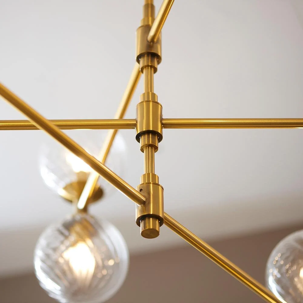 Bauer 6/12Lt Brushed Brass Pendant - Image 9