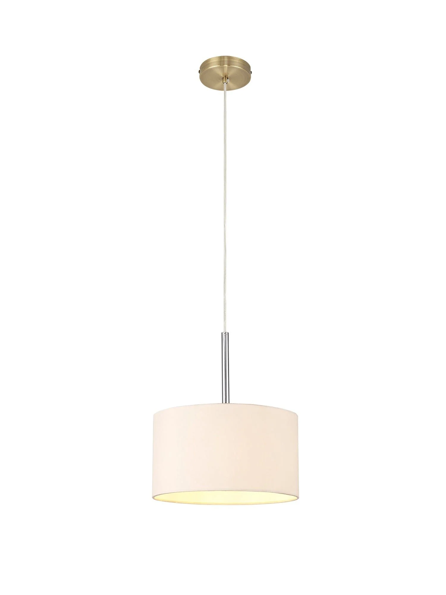 Baymont 1 Light 30cm Hanging Shade Lights Various Colurs,  Faux Silk Fabric Shade - Image 3