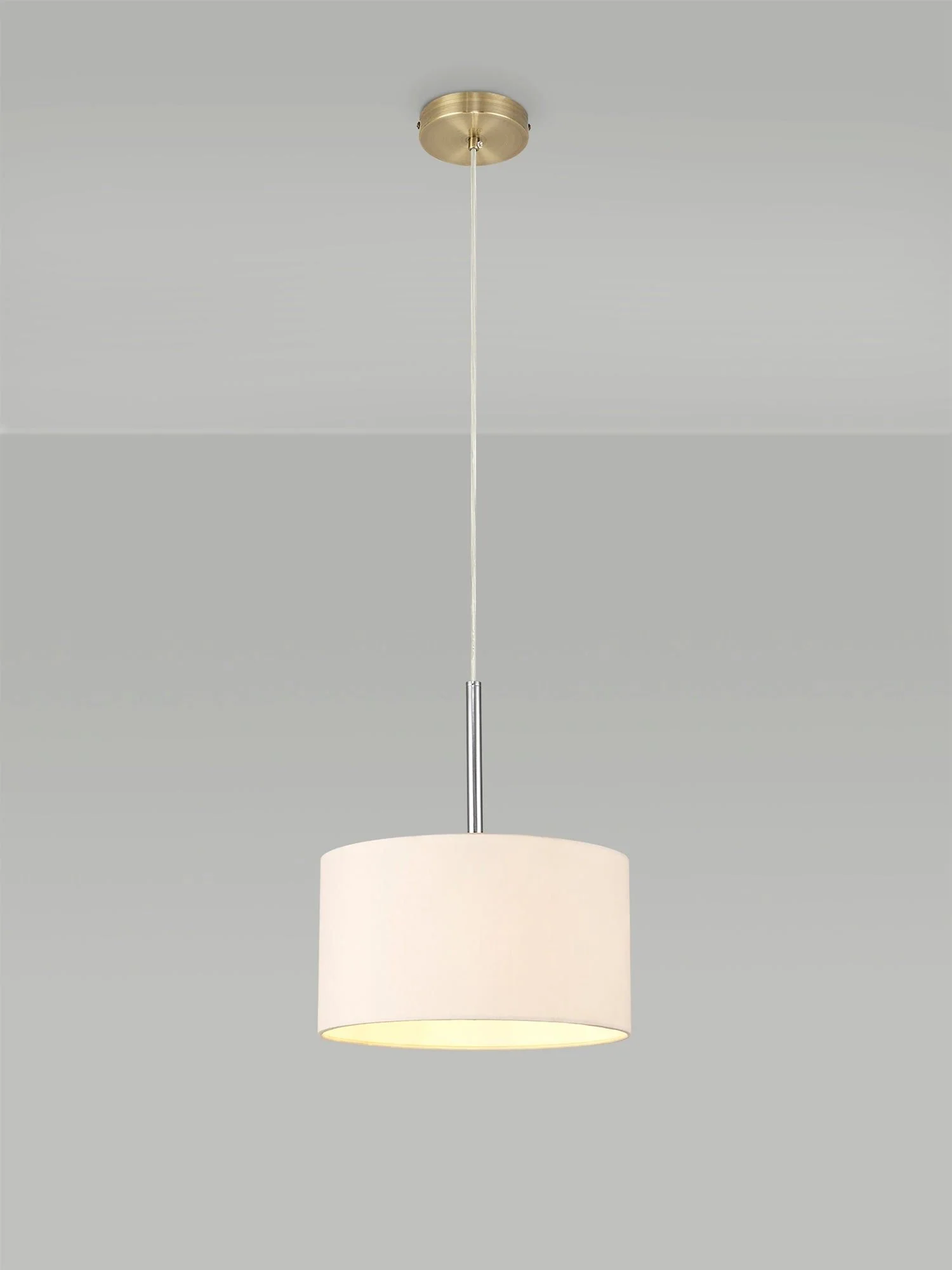 Baymont 1 Light 30cm Hanging Shade Lights Various Colurs,  Faux Silk Fabric Shade - Image 4
