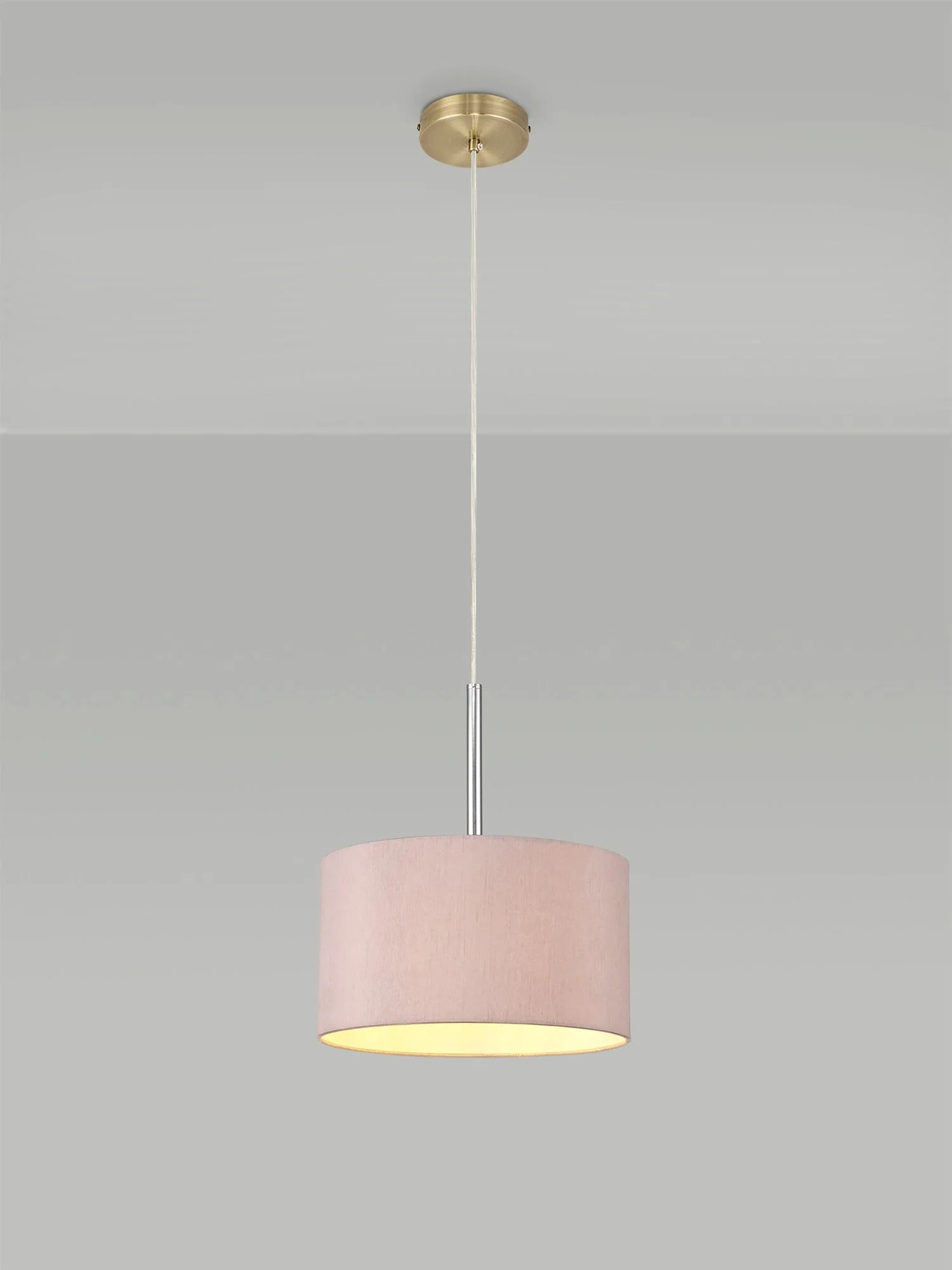 Baymont 1 Light 30cm Hanging Shade Lights Various Colurs,  Faux Silk Fabric Shade - Image 6