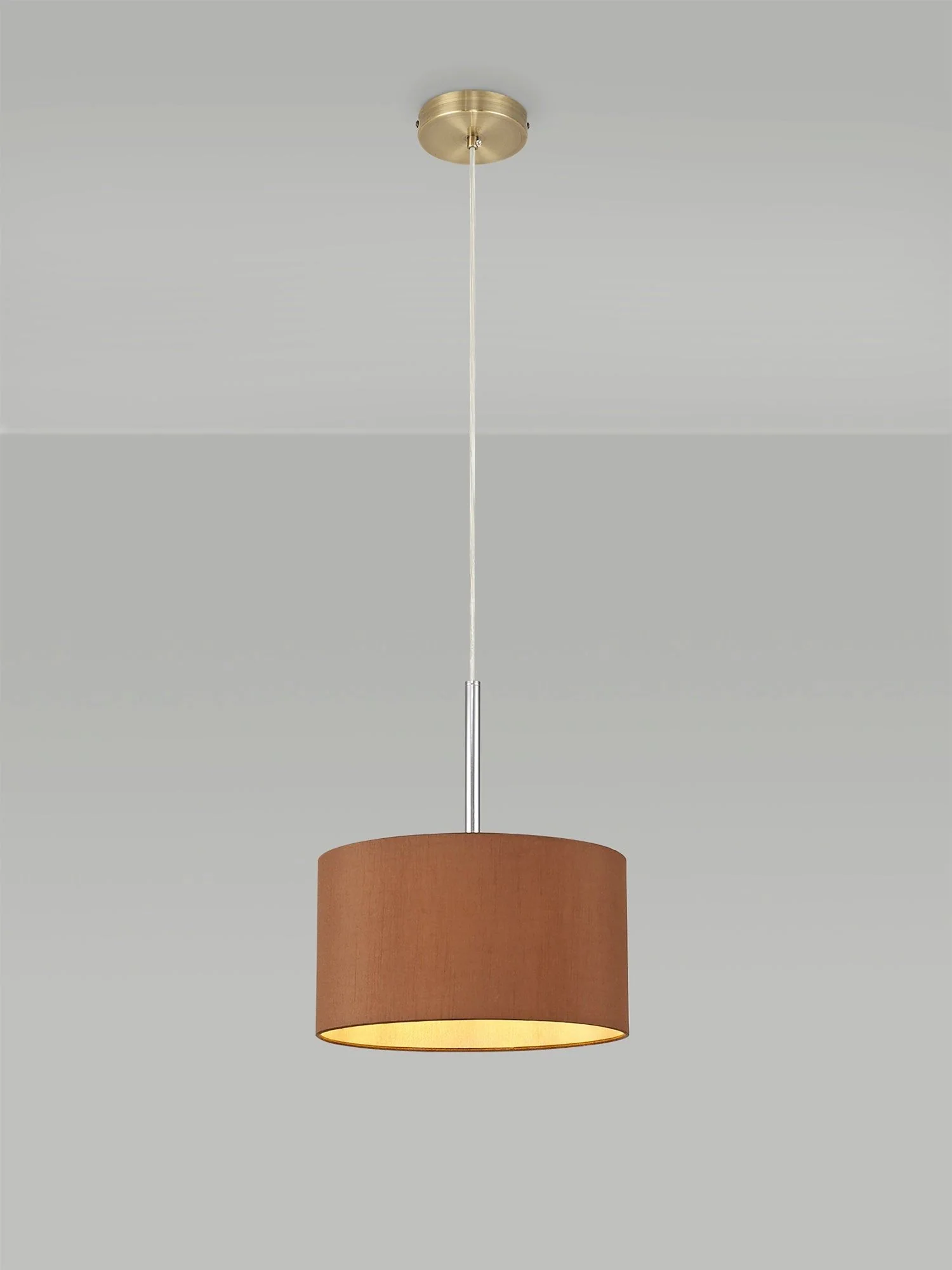 Baymont 1 Light 30cm Hanging Shade Lights Various Colurs,  Faux Silk Fabric Shade - Image 8