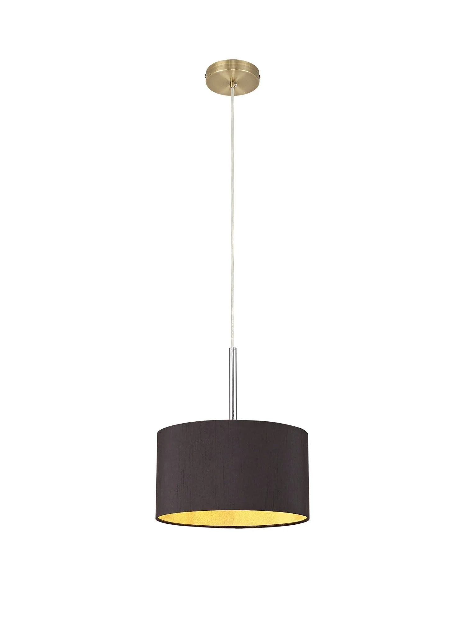 Baymont 1 Light 30cm Hanging Shade Lights Various Colurs,  Faux Silk Fabric Shade - Image 9