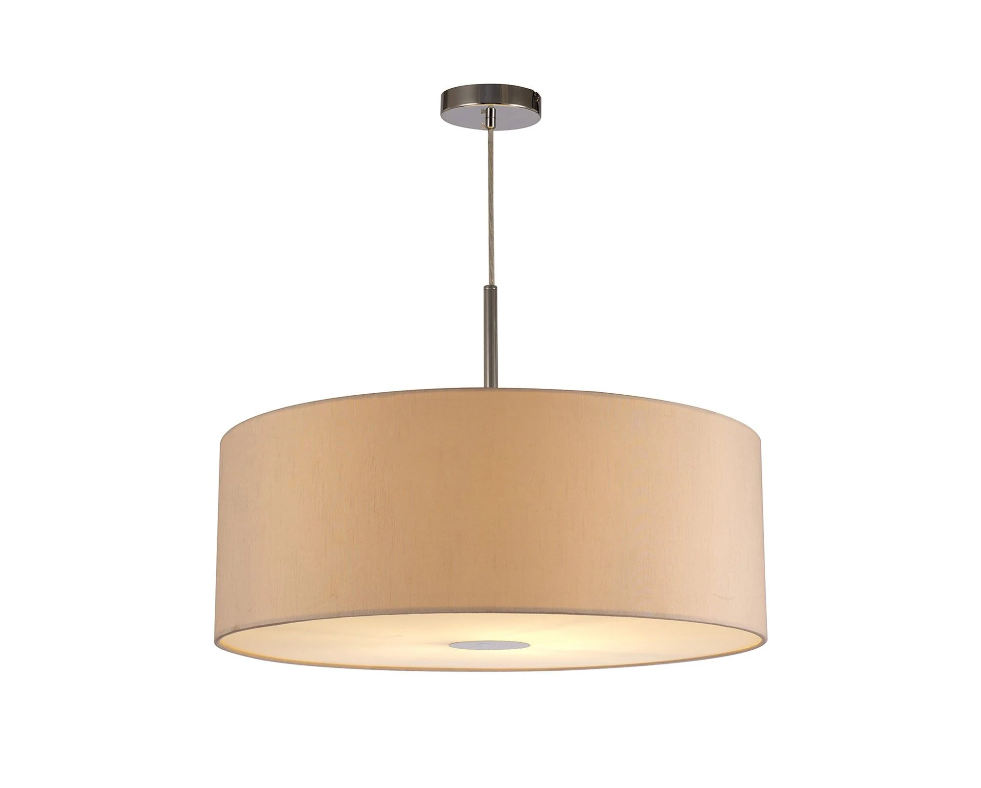 Baymont 1 Light 60cm Hanging Shade Lights Various Colurs,  Faux Silk Shade - Image 3
