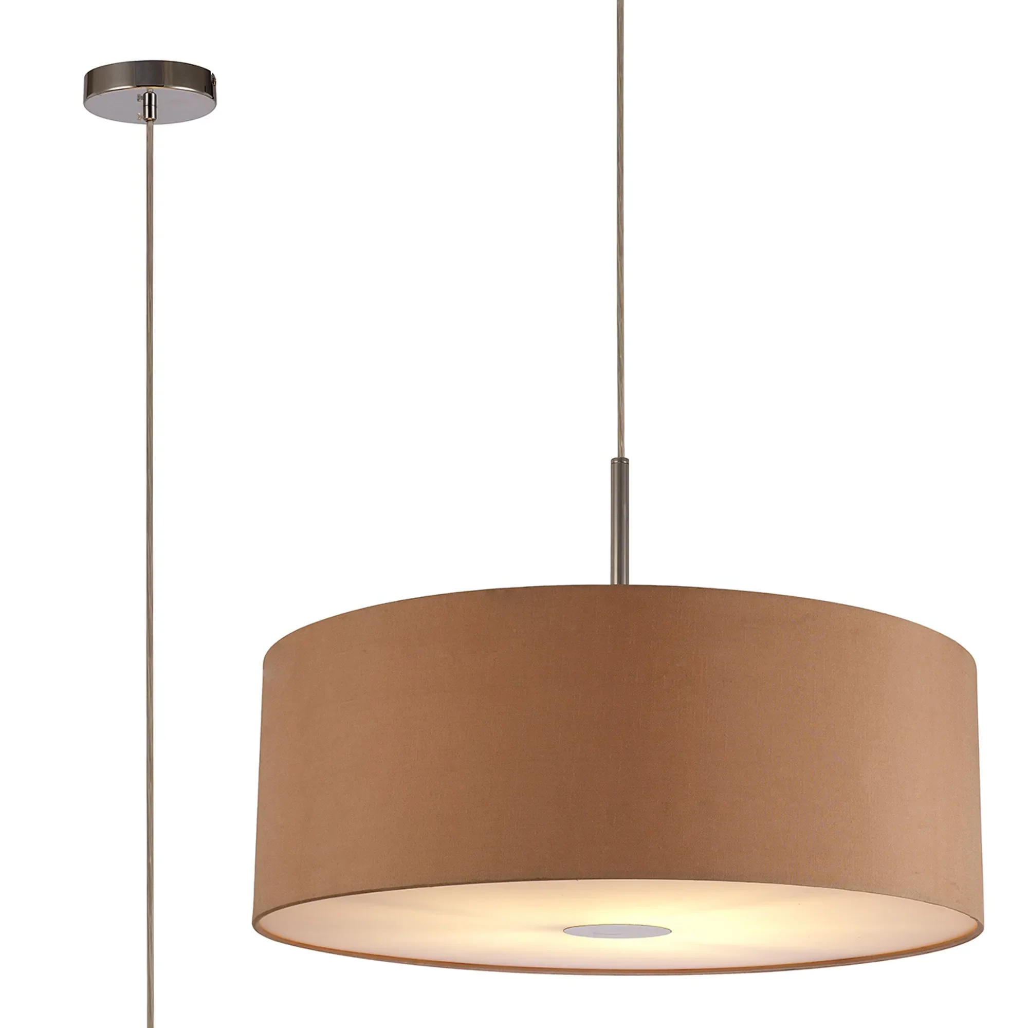 Baymont 1 Light 60cm Hanging Shade Lights Various Colurs,  Faux Silk Shade - Image 47
