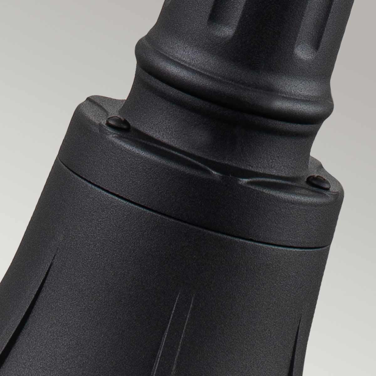 Bayview 1 Light Medium/Large Pillar Lantern - Black IP44 E27 - Image 5