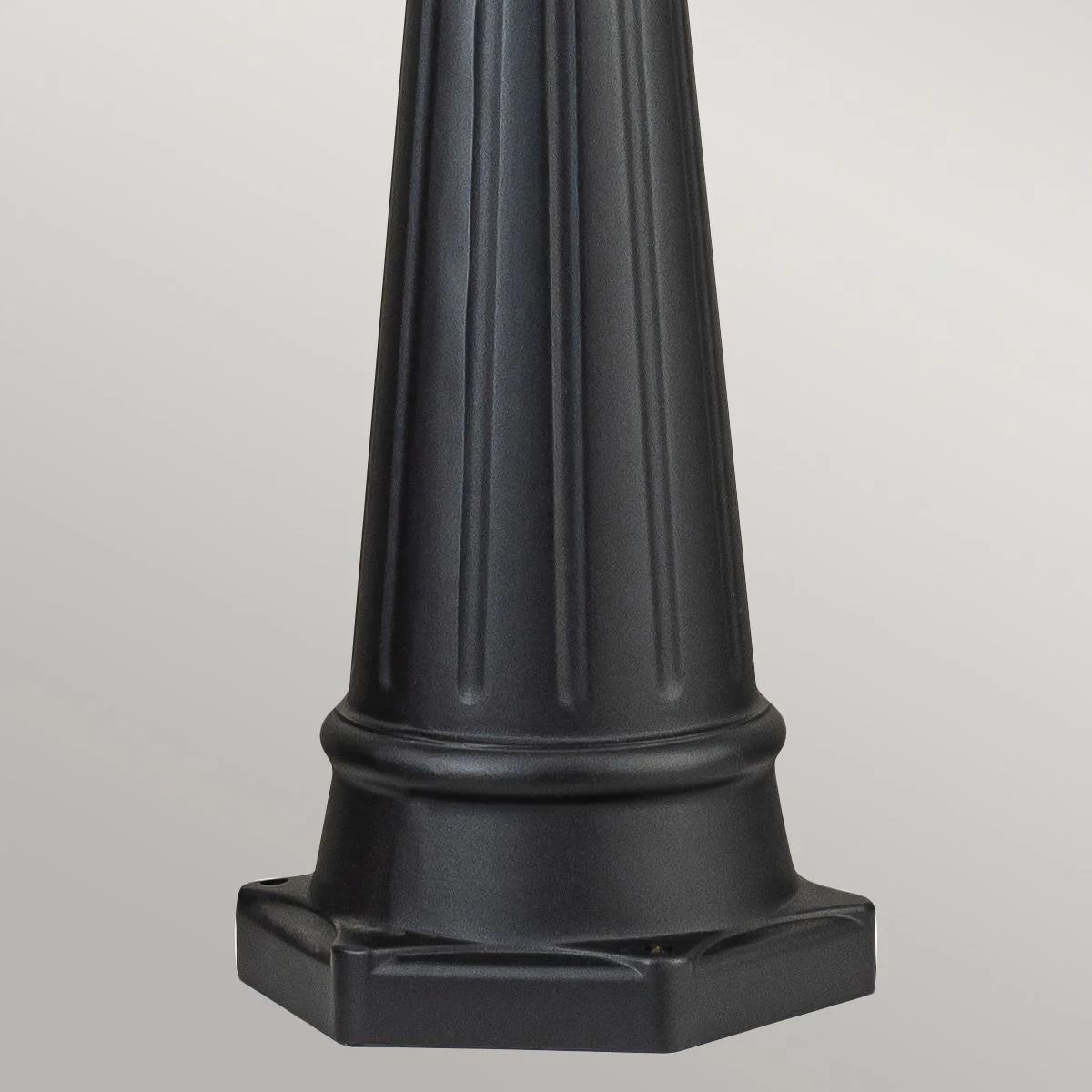 Bayview 1 Light Medium/Large Pillar Lantern - Black IP44 E27 - Image 7