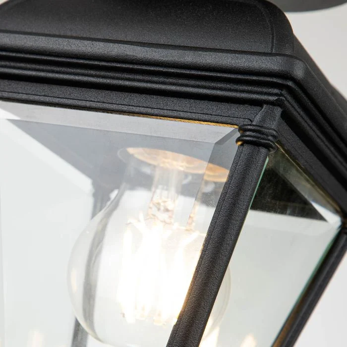 Bayview 1 Light Porch Lantern - Black - Image 3