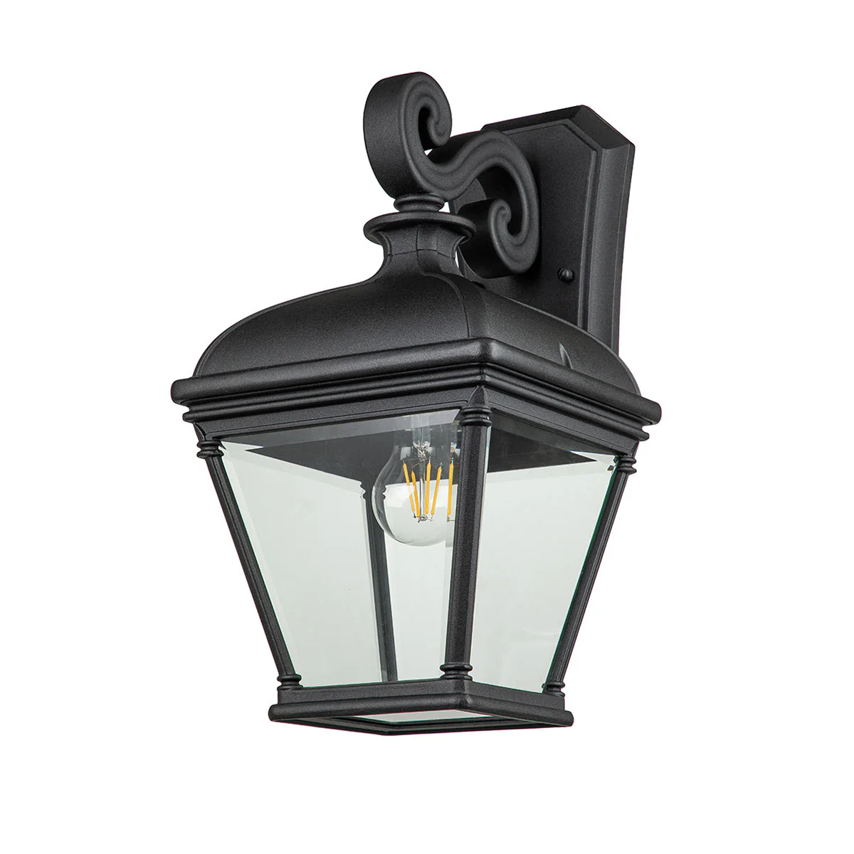 Bayview Small/Medium/Large Wall Lantern - Black Finish - Image 13