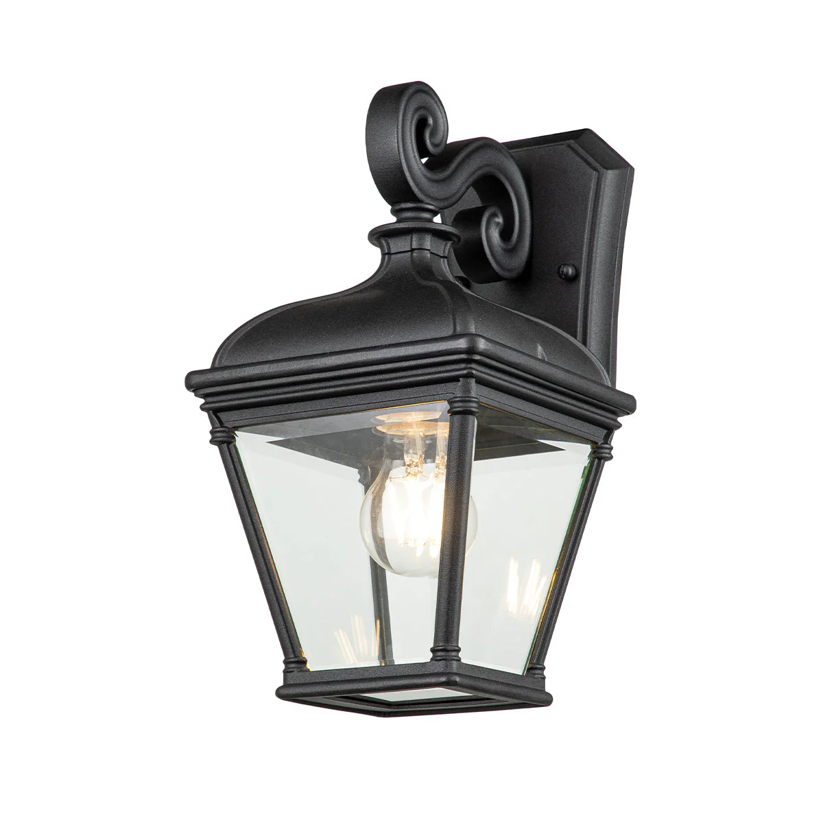 Bayview Small/Medium/Large Wall Lantern - Black Finish - Image 5
