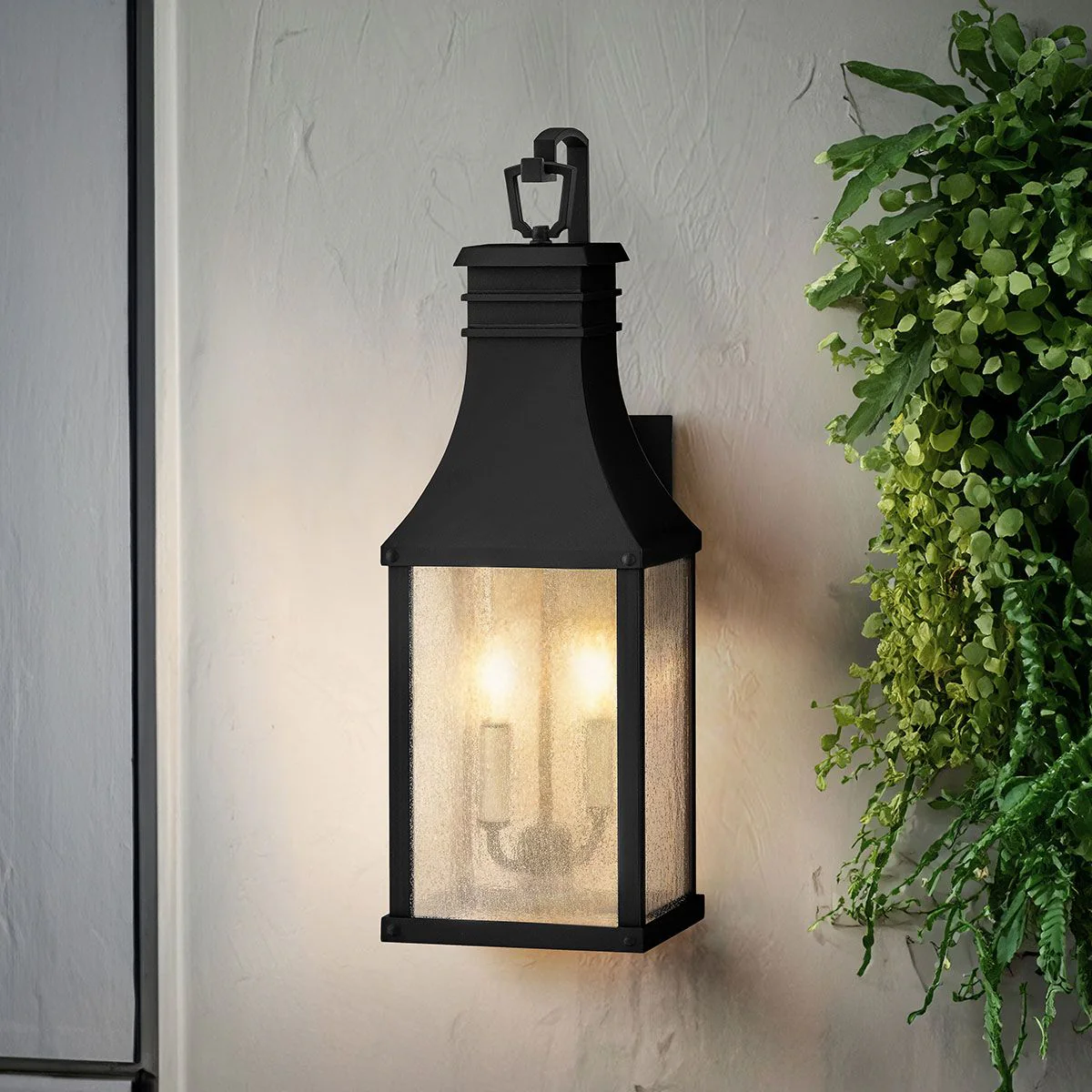 Beacon Hill 1/2lt Small/Medium Outdoor Wall Lantern - Museum Black E27 IP44 - Image 12