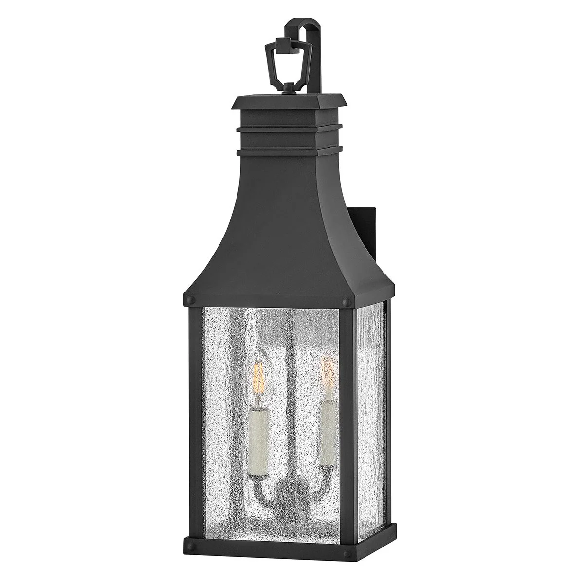 Beacon Hill 1/2lt Small/Medium Outdoor Wall Lantern - Museum Black E27 IP44 - Image 2