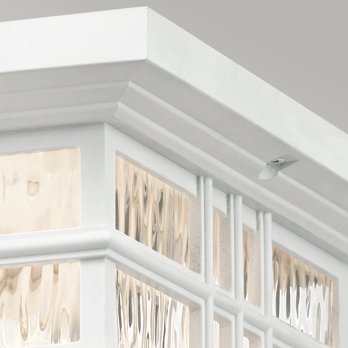 Beacon Square 2Lt Flush Mount – Olde Bronze/White Finish - Image 8