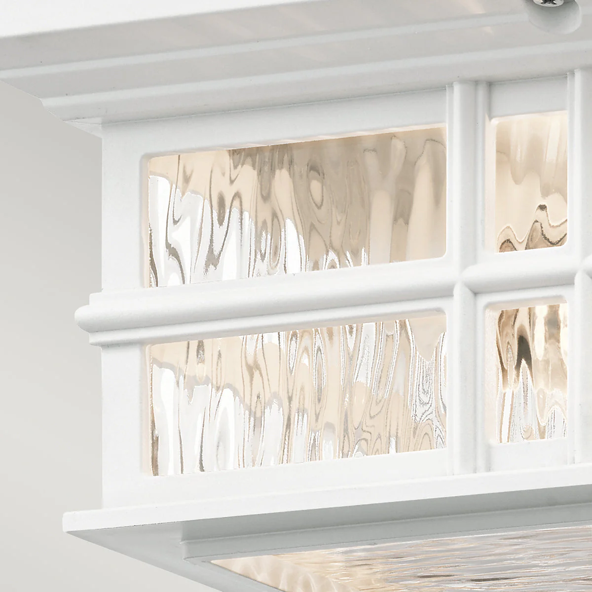 Beacon Square 2Lt Flush Mount – Olde Bronze/White Finish - Image 9