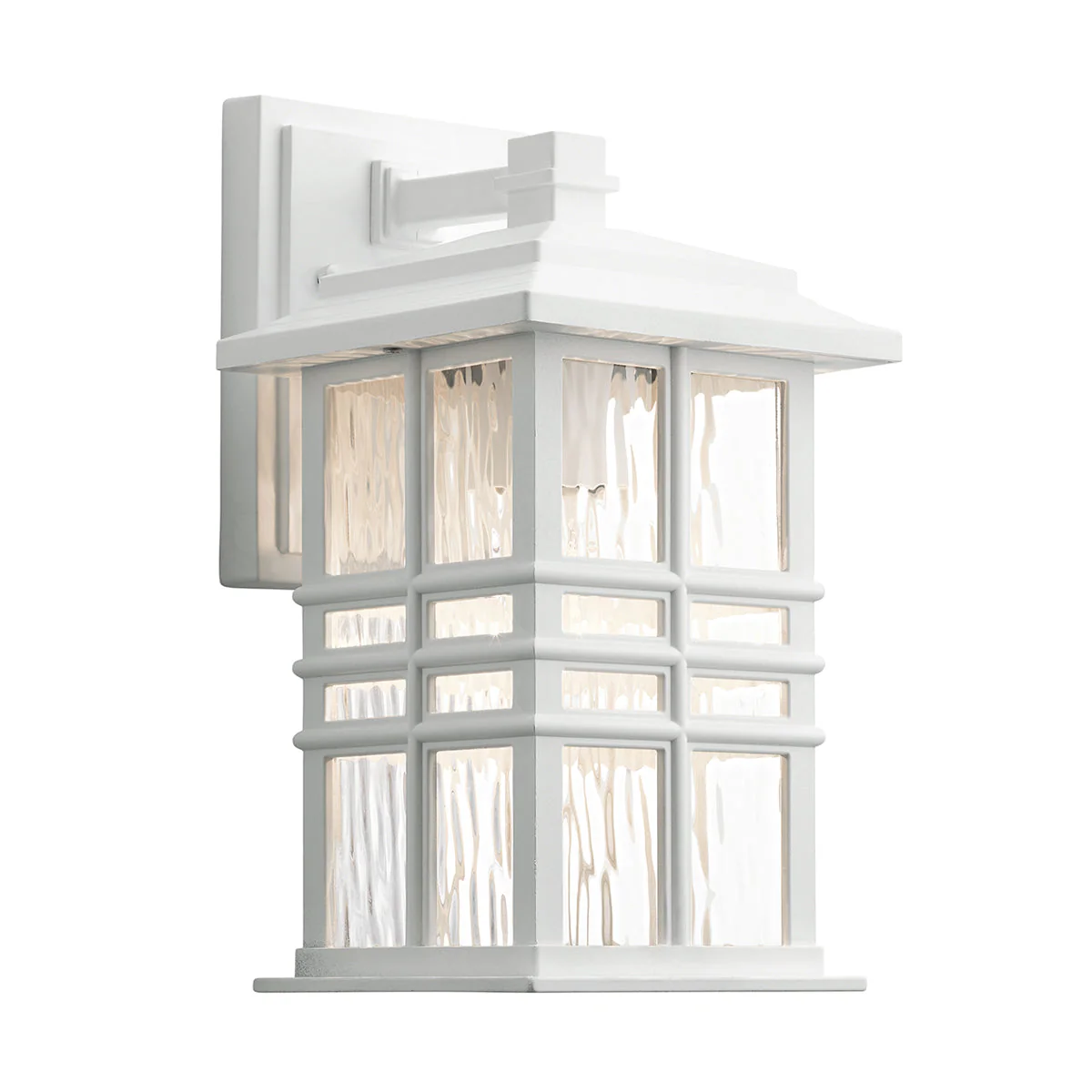 Beacon Square Small/Medium Wall Lantern – Olde Bronze/White Finish - Image 10
