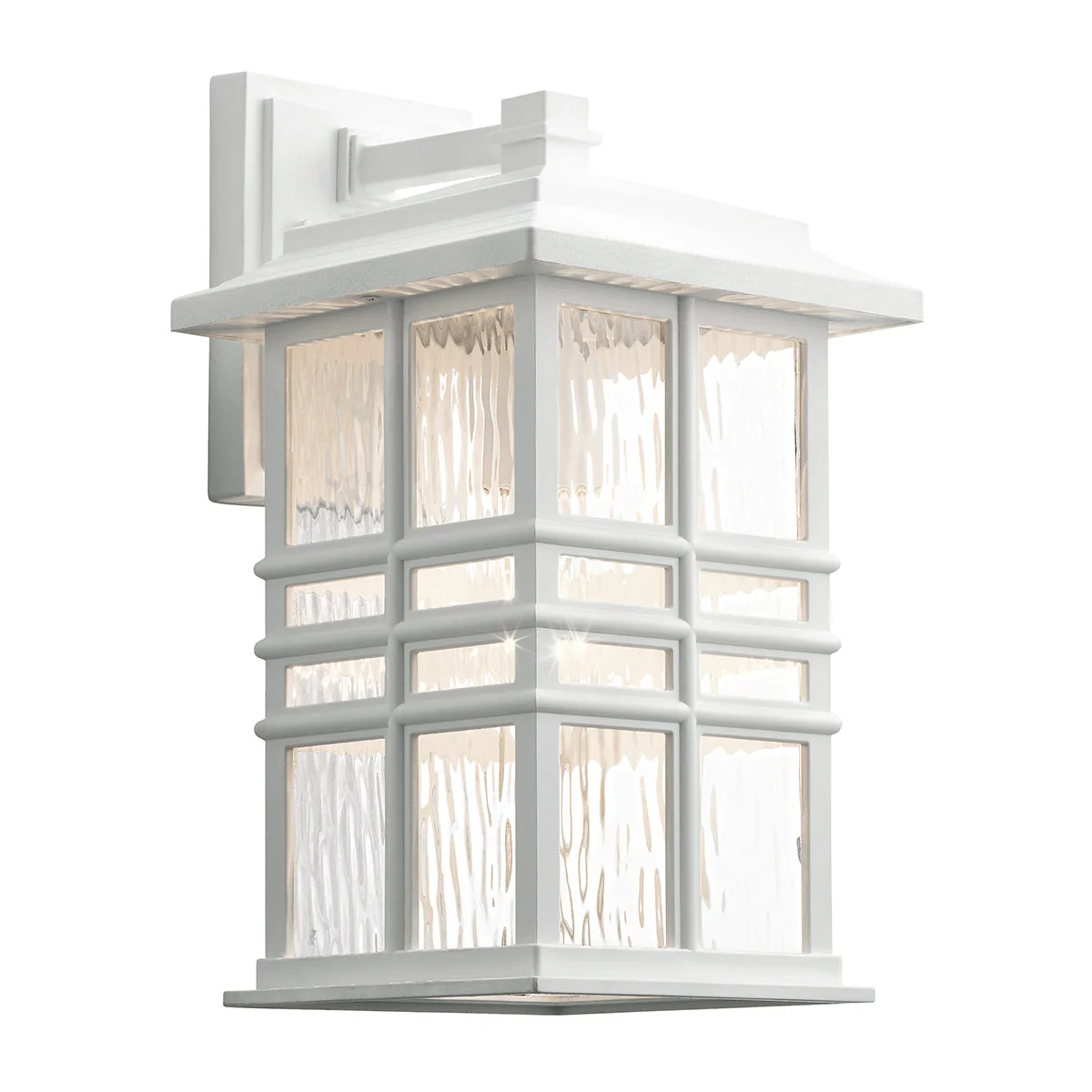 Beacon Square Small/Medium Wall Lantern – Olde Bronze/White Finish - Image 13