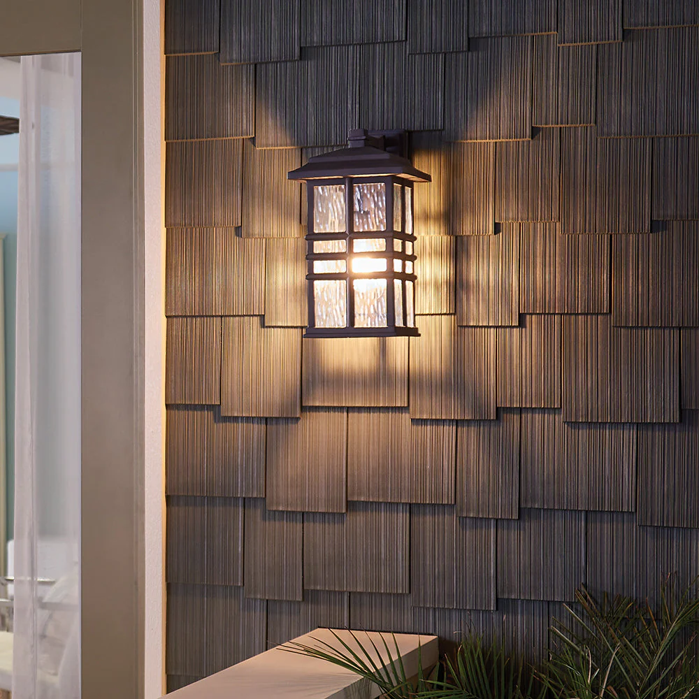 Beacon Square Small/Medium Wall Lantern – Olde Bronze/White Finish - Image 9