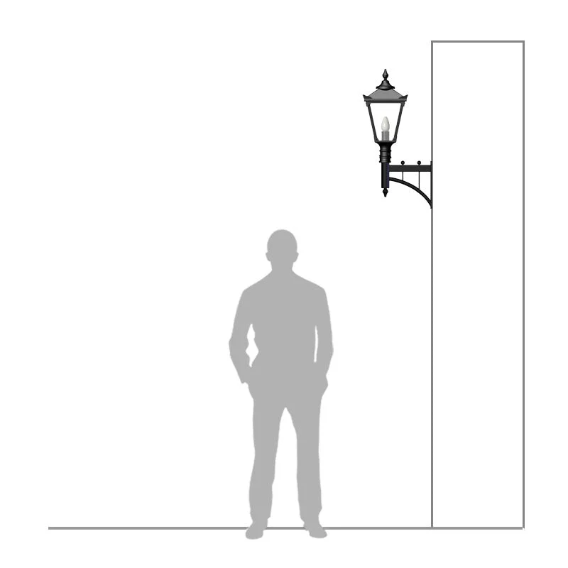 Beaconsfield 1Lt Outdoor Wall Lamp - Cast Iron - Image 6