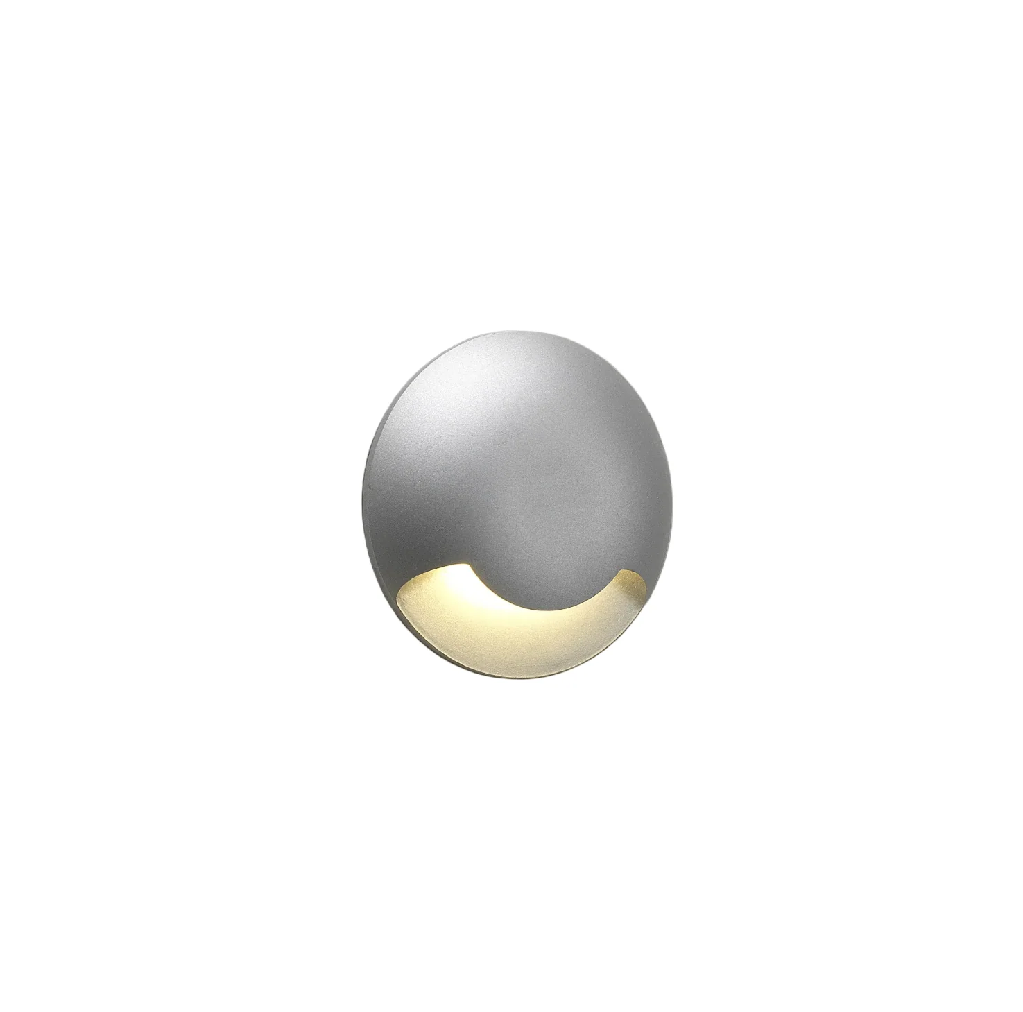 Beam One/Two Integrated LED IP67 Recessed Wall Light - Matt Painted Silver Finish - Image 2