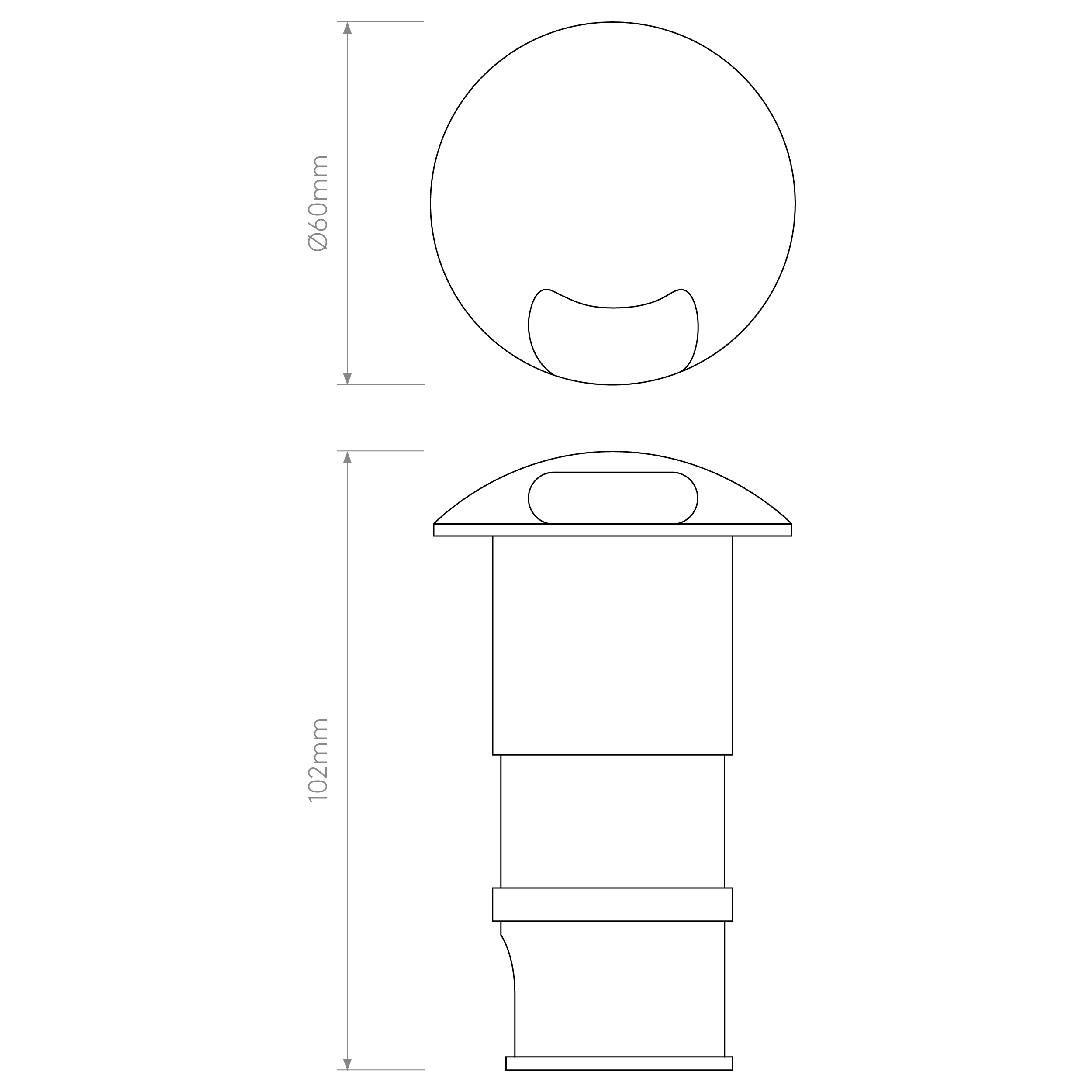 Beam One/Two Integrated LED IP67 Recessed Wall Light - Matt Painted Silver Finish - Image 4