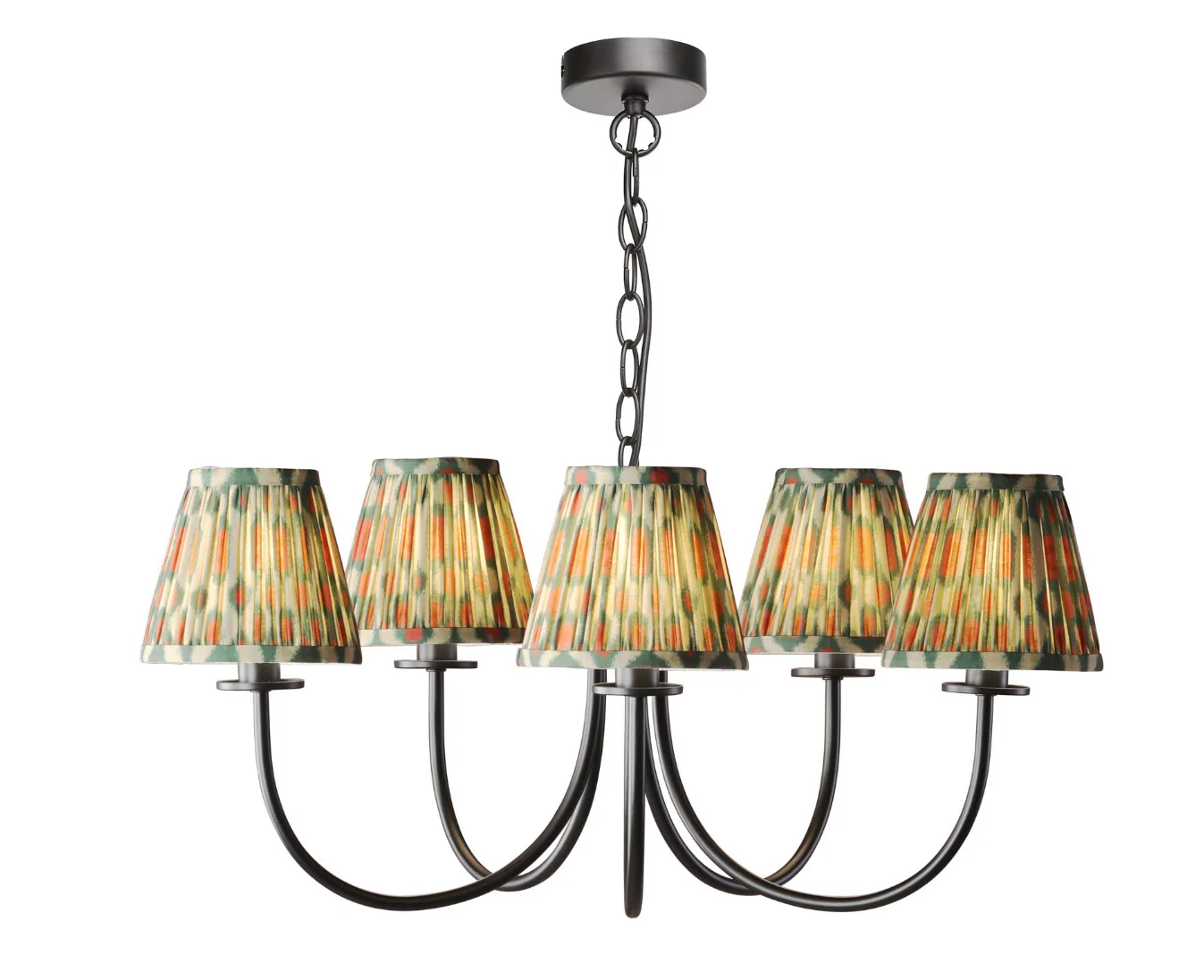 Becca 5 Light Ceiling Light - Matt Black With Different Shades - Image 2