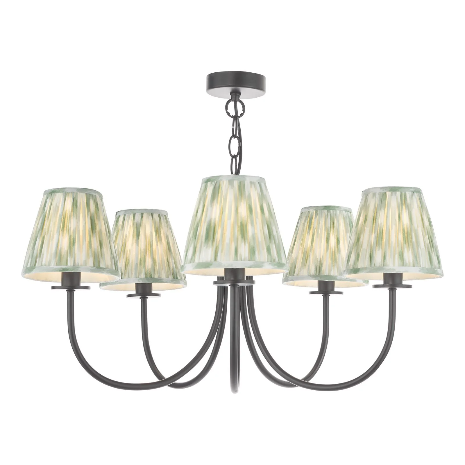 Becca 5 Light Ceiling Light - Matt Black With Different Shades - Image 6