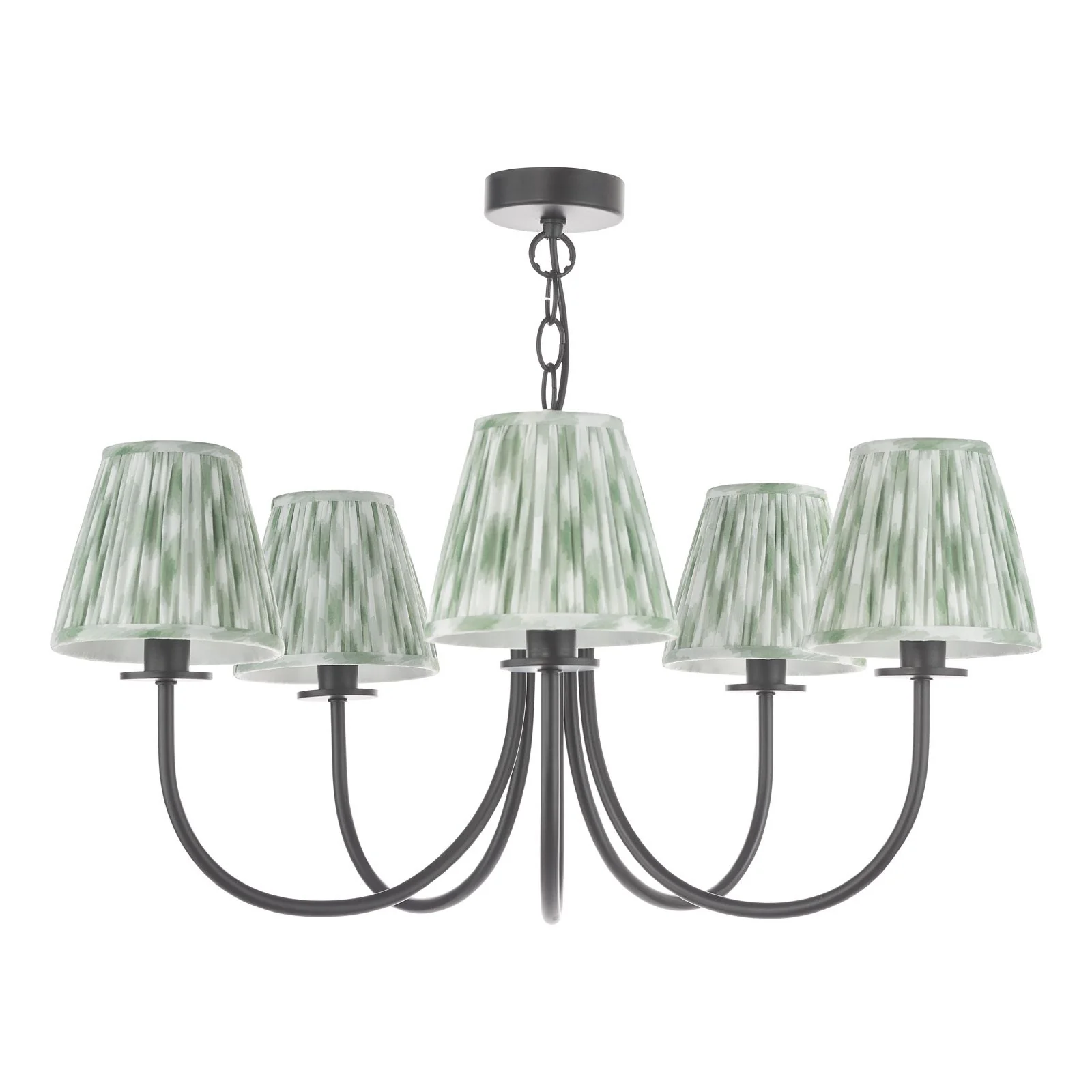 Becca 5 Light Ceiling Light - Matt Black With Different Shades - Image 7