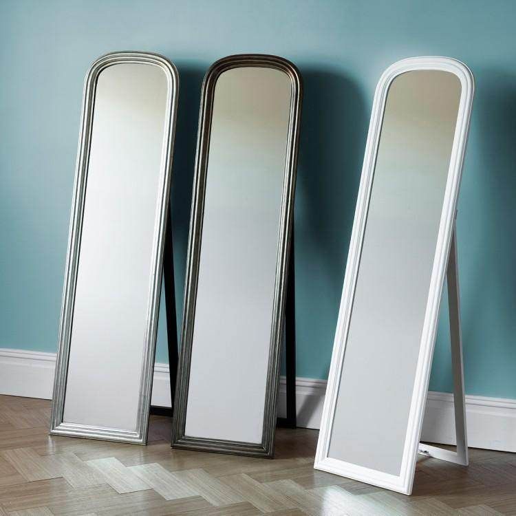 Beck Cheval Brushed Brass Mirror W420 x H1600mm - Image 2