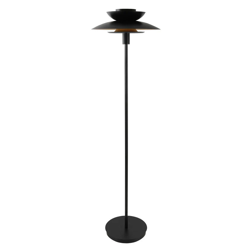 Beige Retro Style Metal Floor Lamp E27 In Various Finishes - Image 3