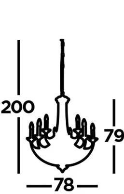 Belfry 5/9 Lt Multi-Arm Pendant - Dark Bronze & Brass - Image 7
