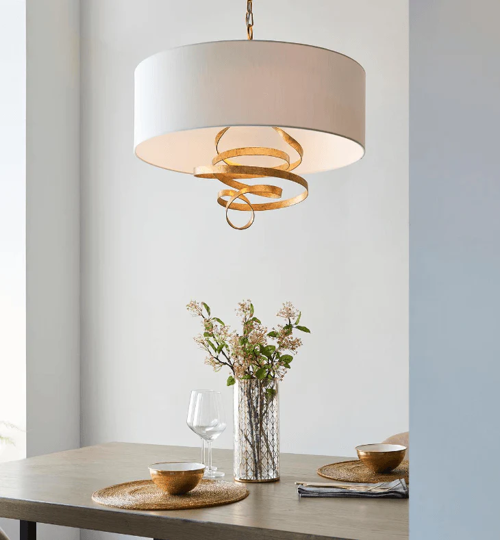 Bella Pendant Gold Leaf Finish - Image 4