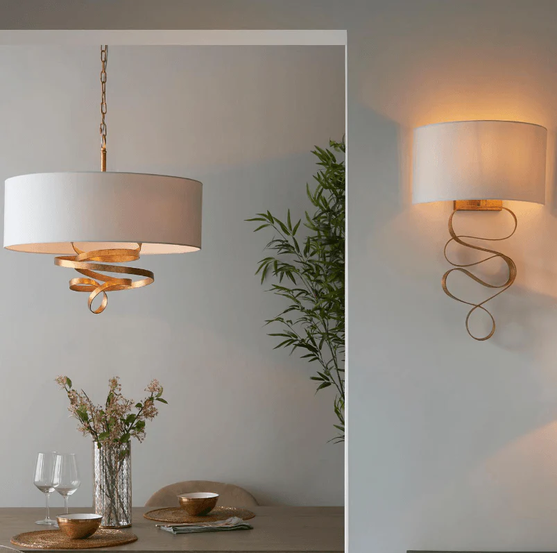 Bella Pendant Gold Leaf Finish - Image 5
