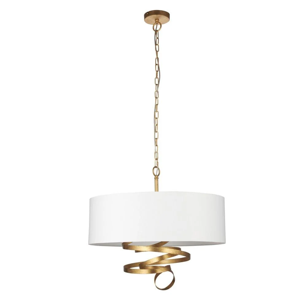 Bella Pendant Gold Leaf Finish - Image 6