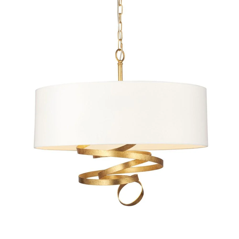 Bella Pendant Gold Leaf Finish - Image 7