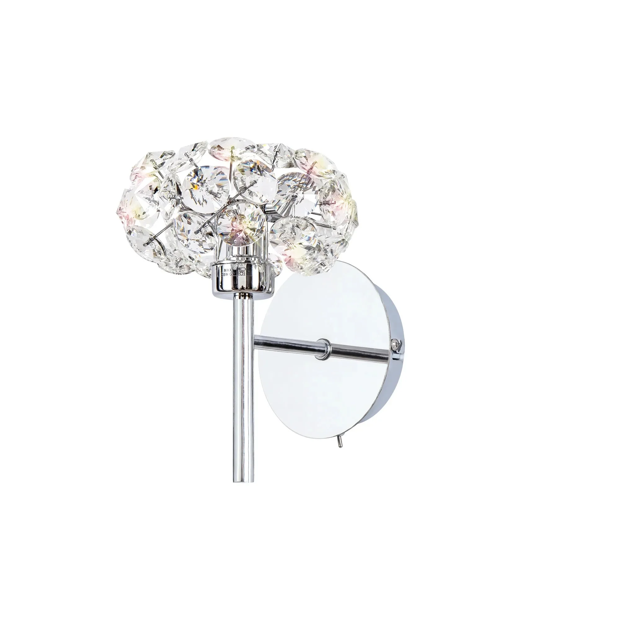 Bellagio 1/2Lt Wall Lamp - French Gold/Polished Chrome - Image 5
