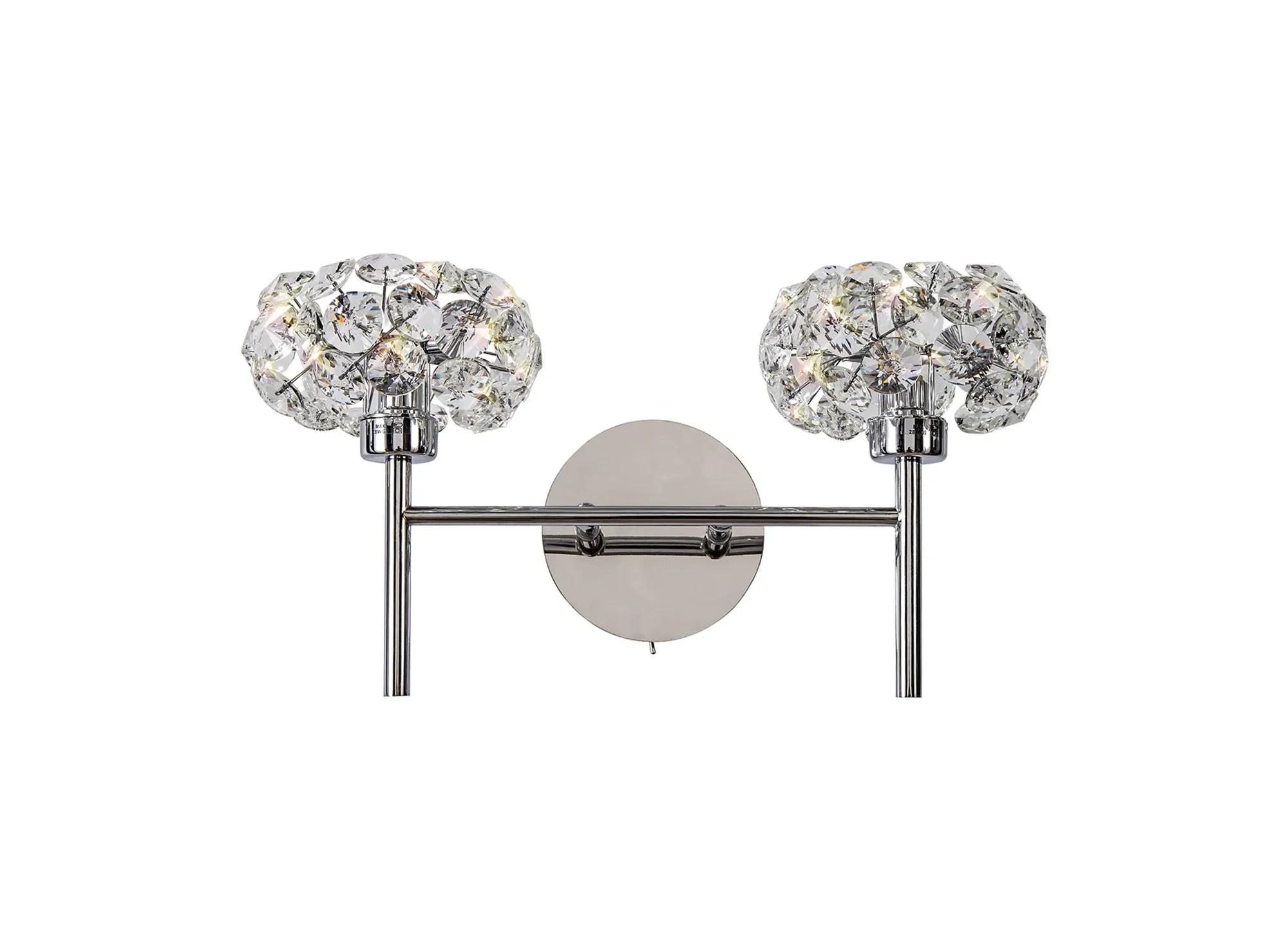 Bellagio 1/2Lt Wall Lamp - French Gold/Polished Chrome - Image 6