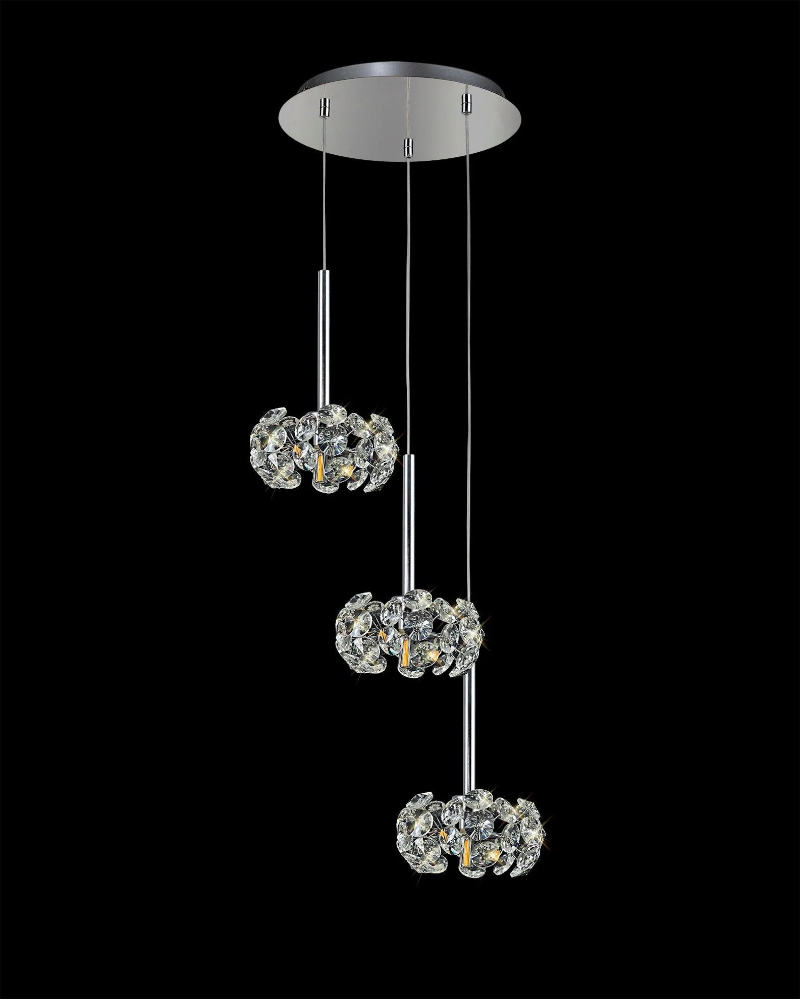 Bellagio 3/6/13Lt G9 Linear Pendant With Polished Chrome And Crystal Shade - Image 2