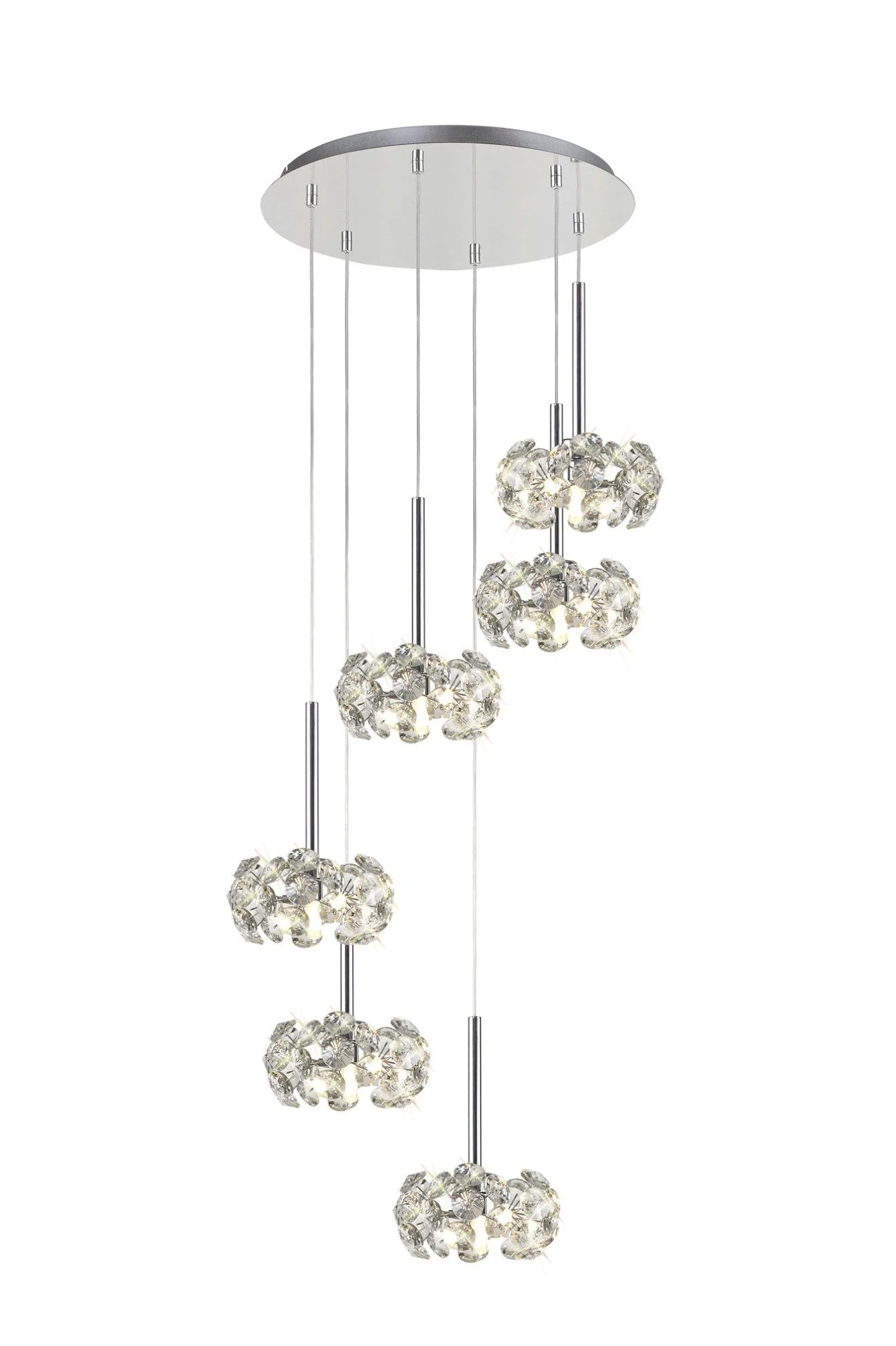 Bellagio 3/6/13Lt G9 Linear Pendant With Polished Chrome And Crystal Shade - Image 4