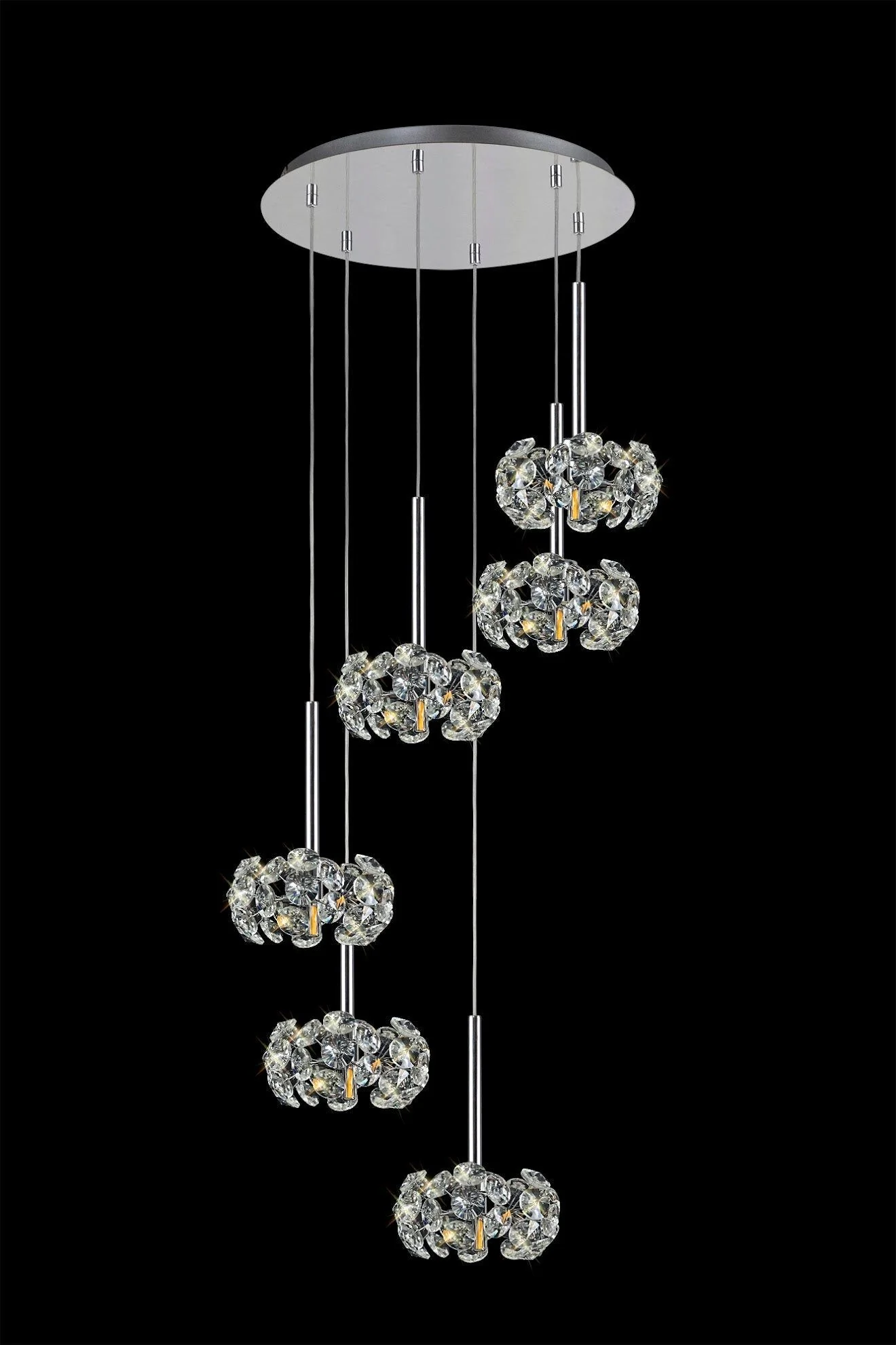 Bellagio 3/6/13Lt G9 Linear Pendant With Polished Chrome And Crystal Shade - Image 5